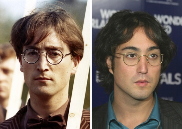 6. John Lennon (32 let) a Sean Lennon (28 let)