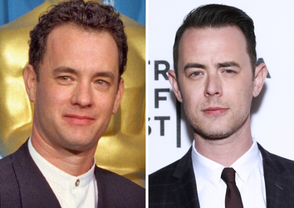 4. Tom Hanks (37 let) a Colin Hanks (39 let)