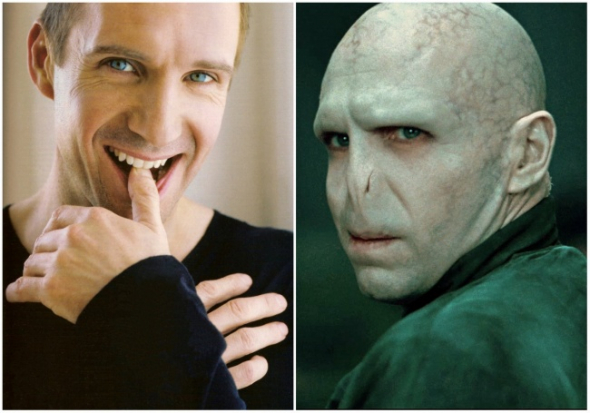 11. Ralph Fiennes jako Lord Voldemort ve filmu Harry Potter