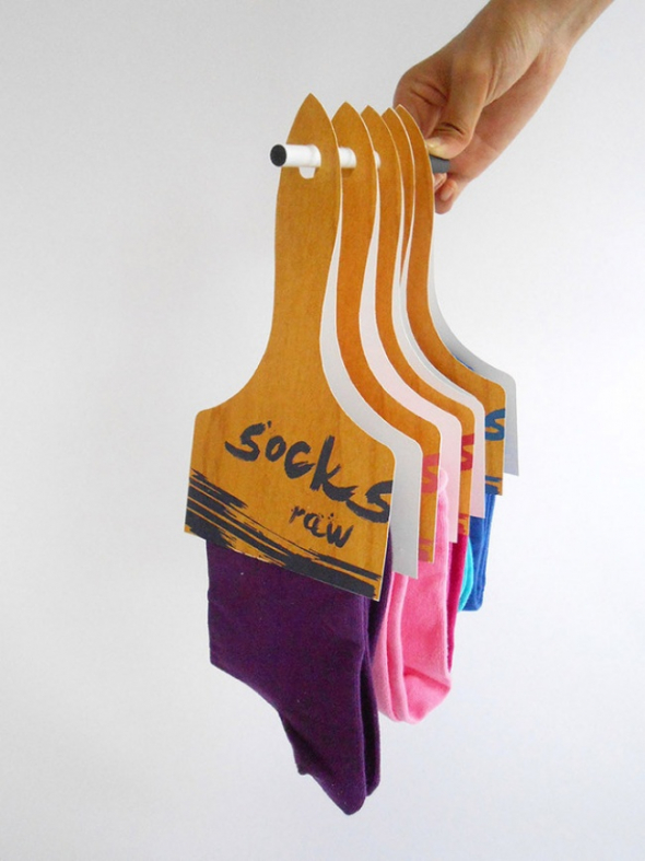 6. Kreativní věšáčky na ponožky