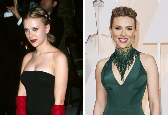 9. Scarlett Johansson v roce 2000 a 2015