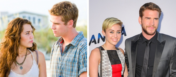 11. Liam Hemsworth a Miley Cyrus ve filmu Poslední píseň