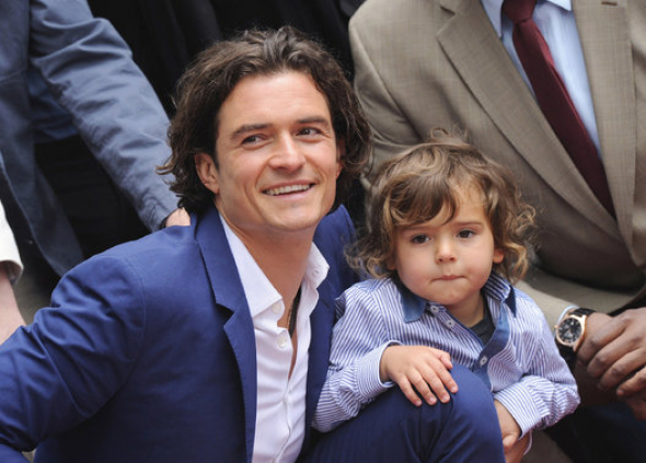 Orlando Bloom a jeho syn Flynn