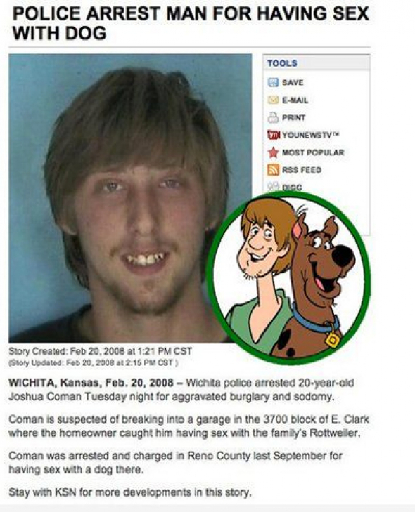 Shaggy ze Scooby Doo