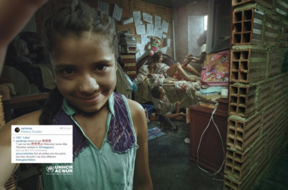 Jak vypadá realita v rozvojových zemích, to zachytila tato holčička na selfie fotografii.