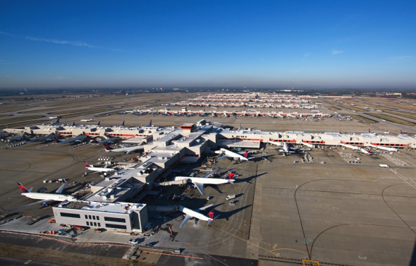1. Atlanta (ATL), Hartsfield–Jackson Atlanta International Airport – 96,2 milionů odbavených osob 