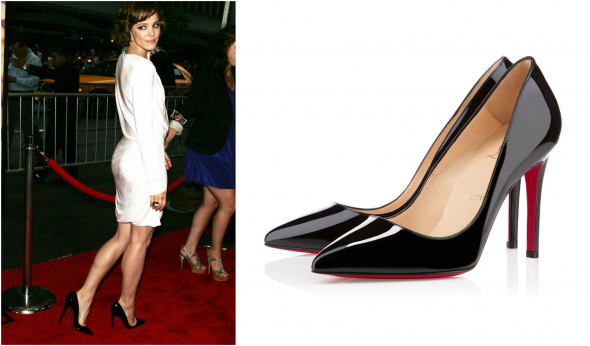 Rachel McAdams a klasické nestárnoucí Louboutin boty