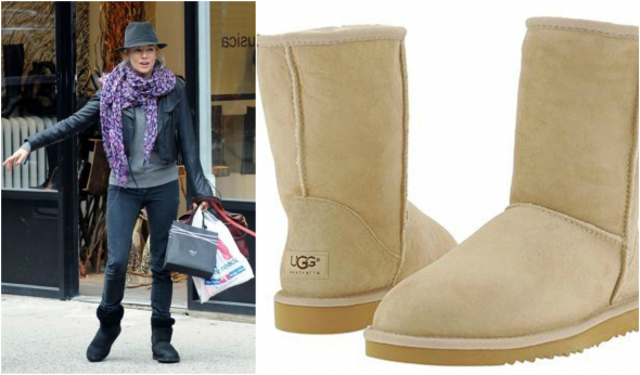 Sienna Miller ve velmi pohodlných botách UGGs