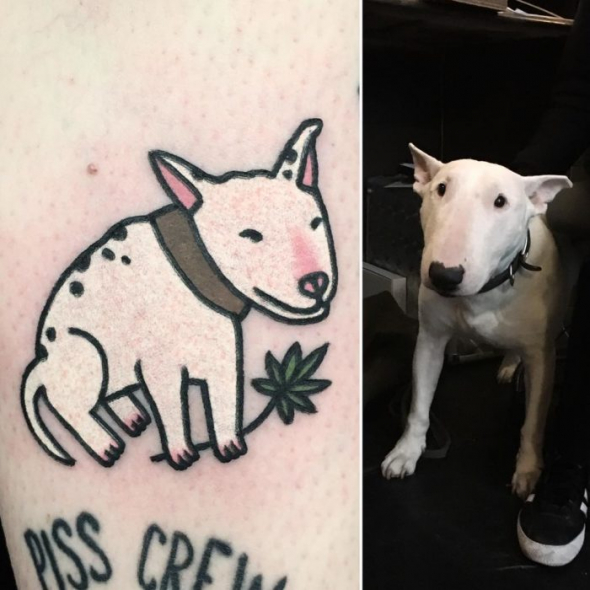 I šeredný pes může vypadat roztomile jako tetování!