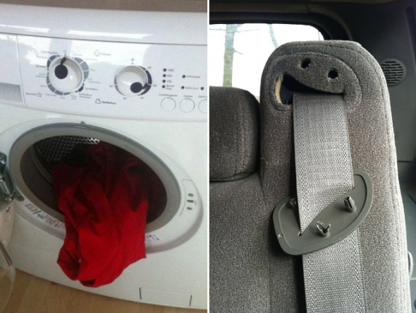 Zvracející pračka a vysmátý pás