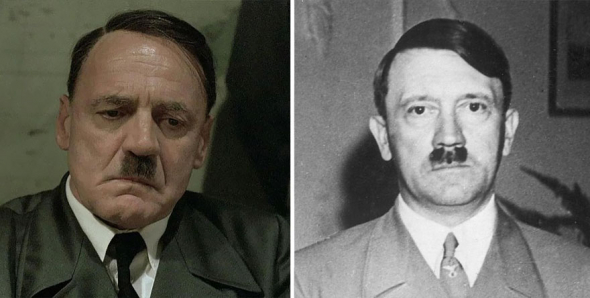 5. Bruno Ganz jako  Adolf Hitler ve filmu Pád Třetí říše