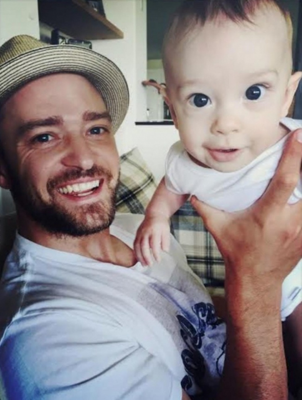 Justin Timberlake a jeho syn Silas