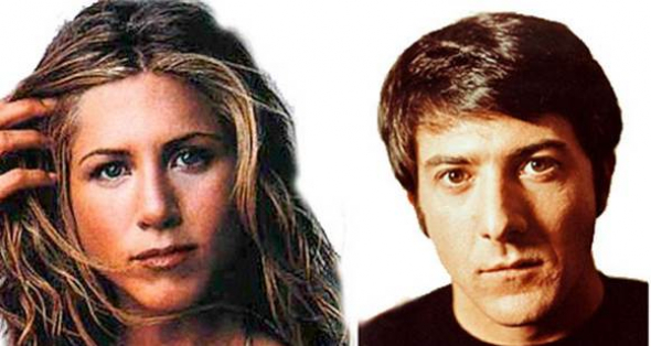 12. Jennifer Aniston a Dustin Hoffman