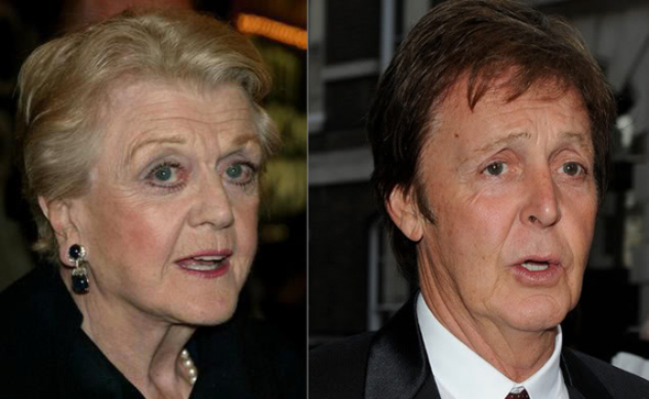 6. Angela Lansbury a Paul McCartney