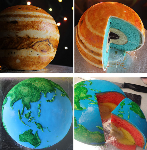 5) Země a Jupiter ve vrstvách