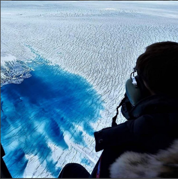 Ukázka z výstavy The Melting Artic Polar Ice Cap - Tající arktický led