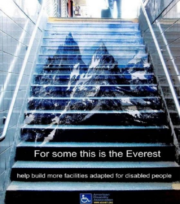 3) Pro některé je toto výstup na Everest... Pomáhejme handicapovaným!