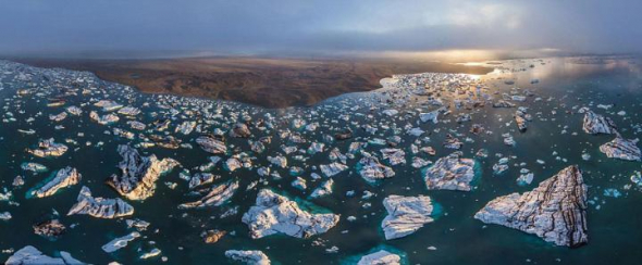 Ledovec Jökulsárlón na Islandu