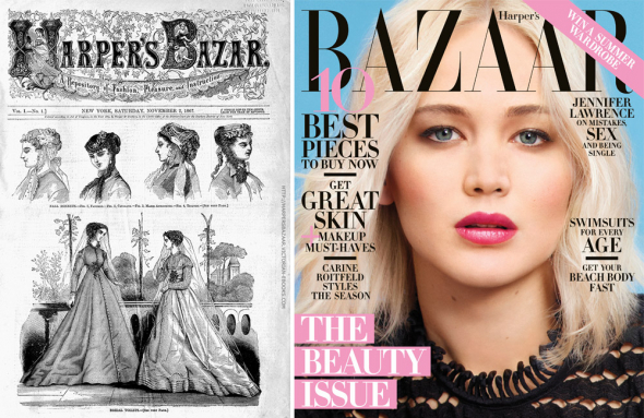 Harper’s Bazaar, 1867 vs. 2016
