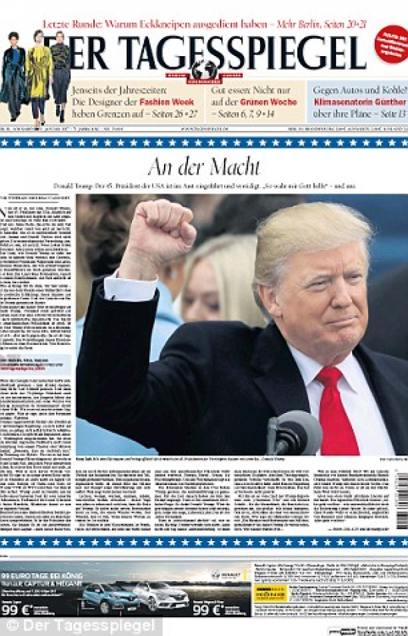 Německé noviny Der Tagesspiegel