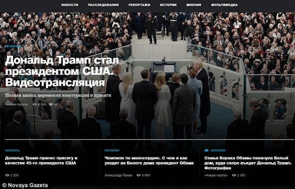 Ruský informační portál Novaja Gazeta
