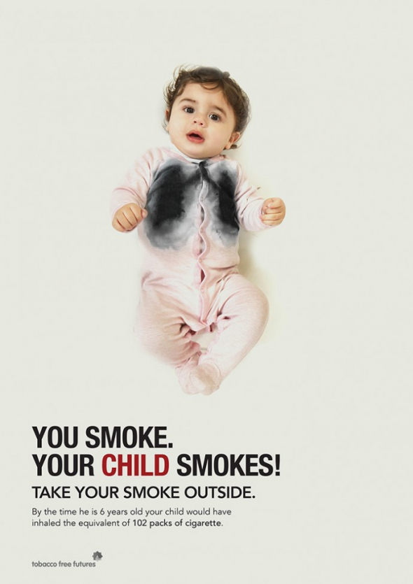 Pokud kouříte, vaše děti kouří také! S vámi, v zakouřeném prostoru.