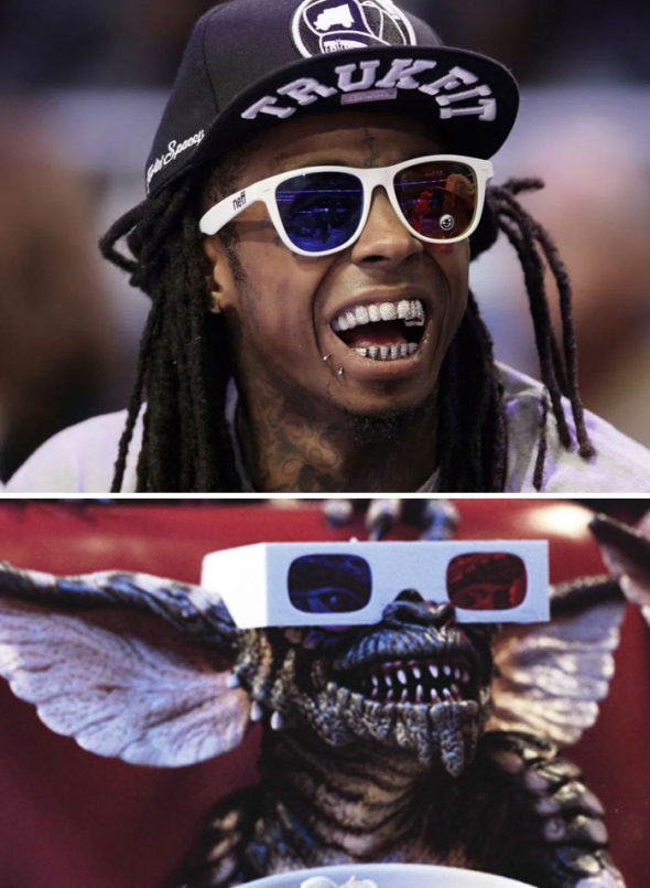 Lil Wayne, nebo Gremlin s 3D brýlemi?