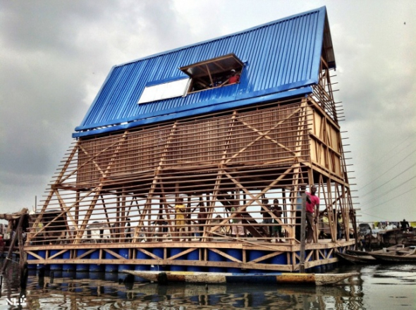 &quot;Makoko&quot; plovoucí škola, Lagos, Nigérie