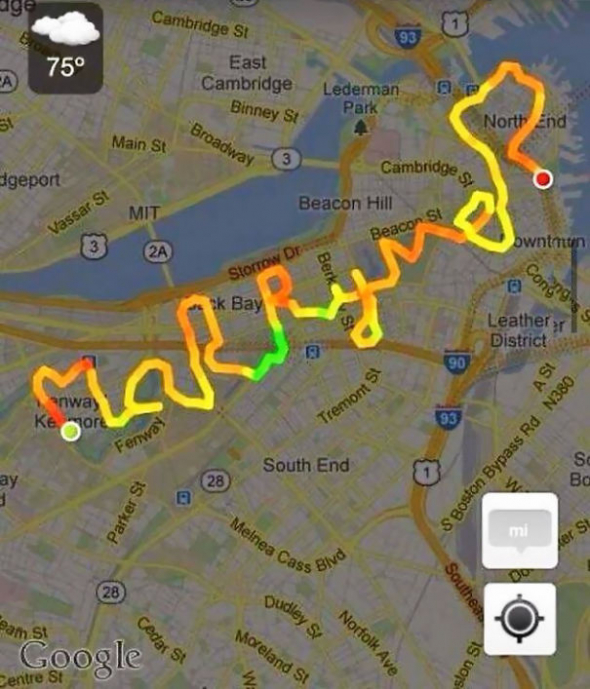 4. Běžte si s přítelkyní zaběhat a na konci trasy ji ukažte na GPS, co jste spolu vlastně uběhli...
