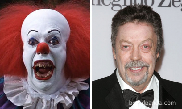 6# Šibalsky usměvavý Tim Curry jako Klaun ve filmu IT (1990)