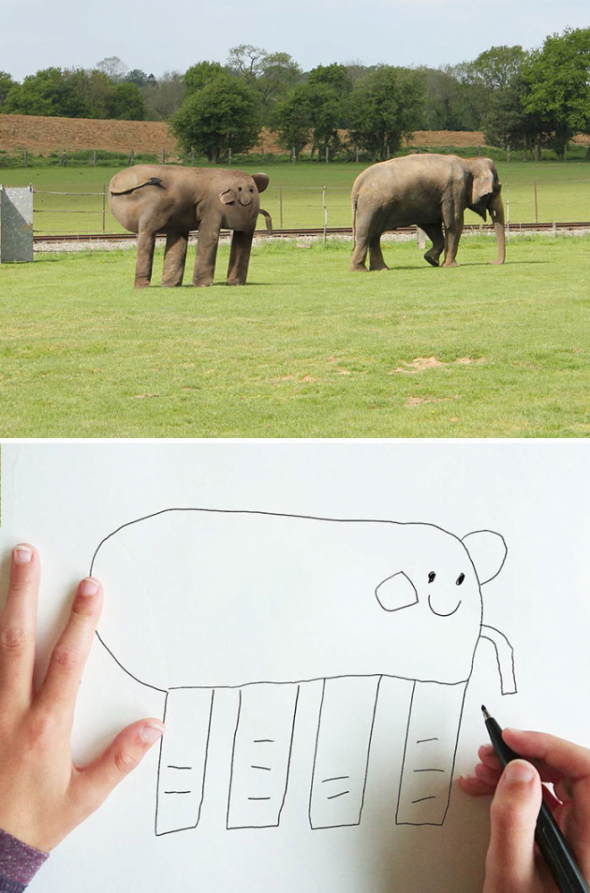 2. Dominiku, nakresli mi slona... 