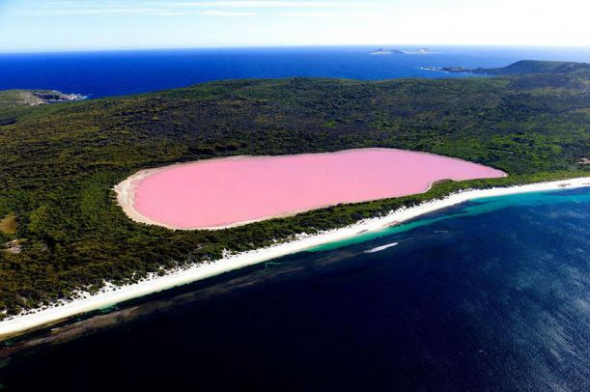 5) Jezero Hillier, Austrálie