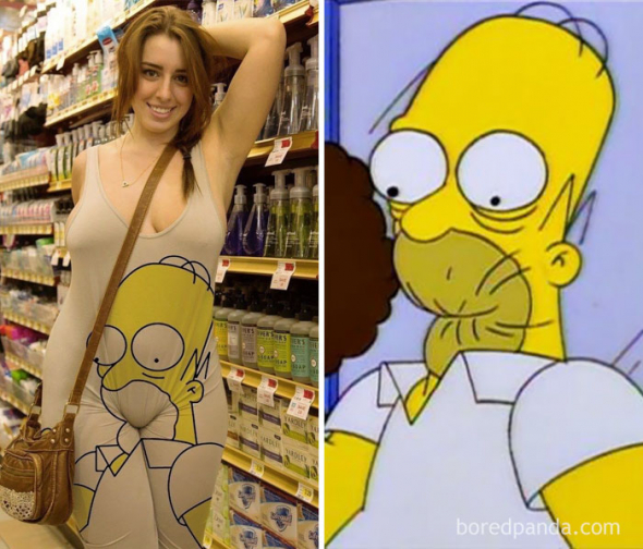 1# Kdo umí lépe špulit pusu. Homer, nebo tato neznámá dívka?